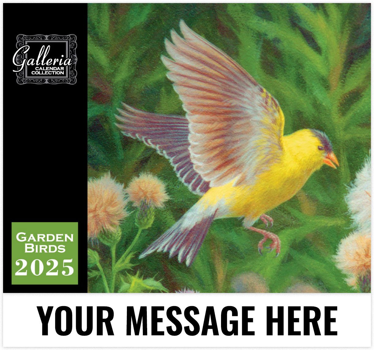 2025 Garden Birds Wall Calendar