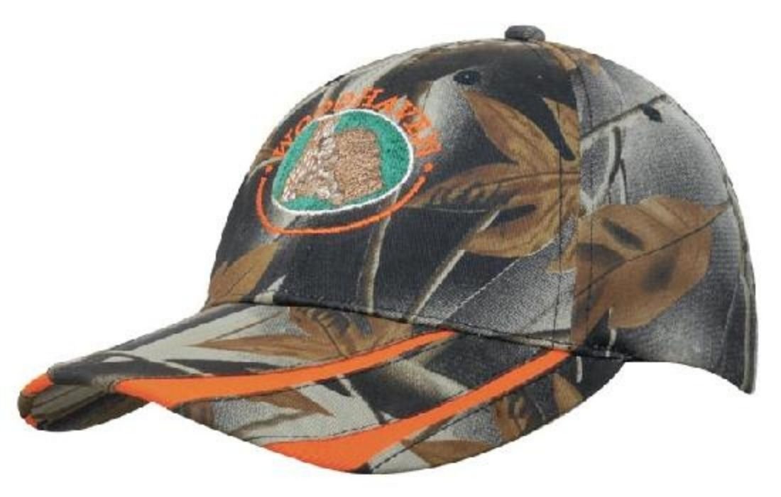 Leaf Print Camouflage with Laminated Two Tone Visor #4046