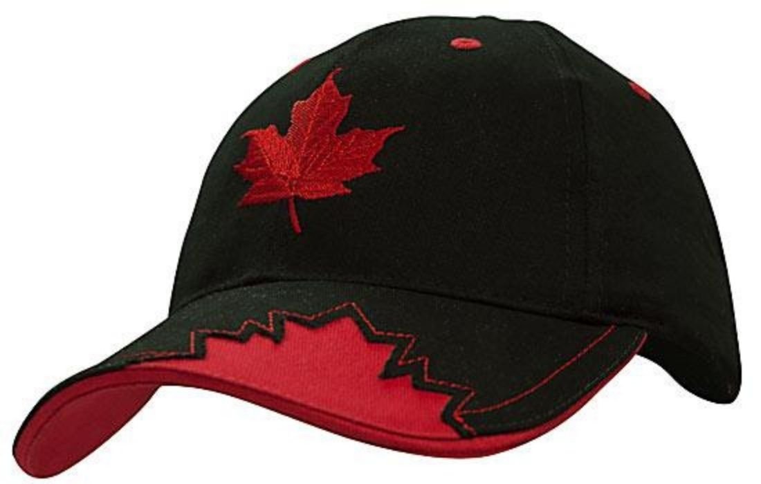 Brushed Heavy Cotton with Maple Leaf Insert on Peak #4085